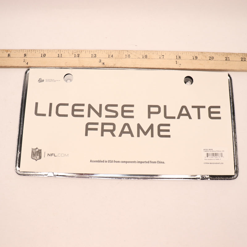 Rico NFL Dallas Cowboys License Plate Frame Chrome 12" x 6" AFCGL1801B