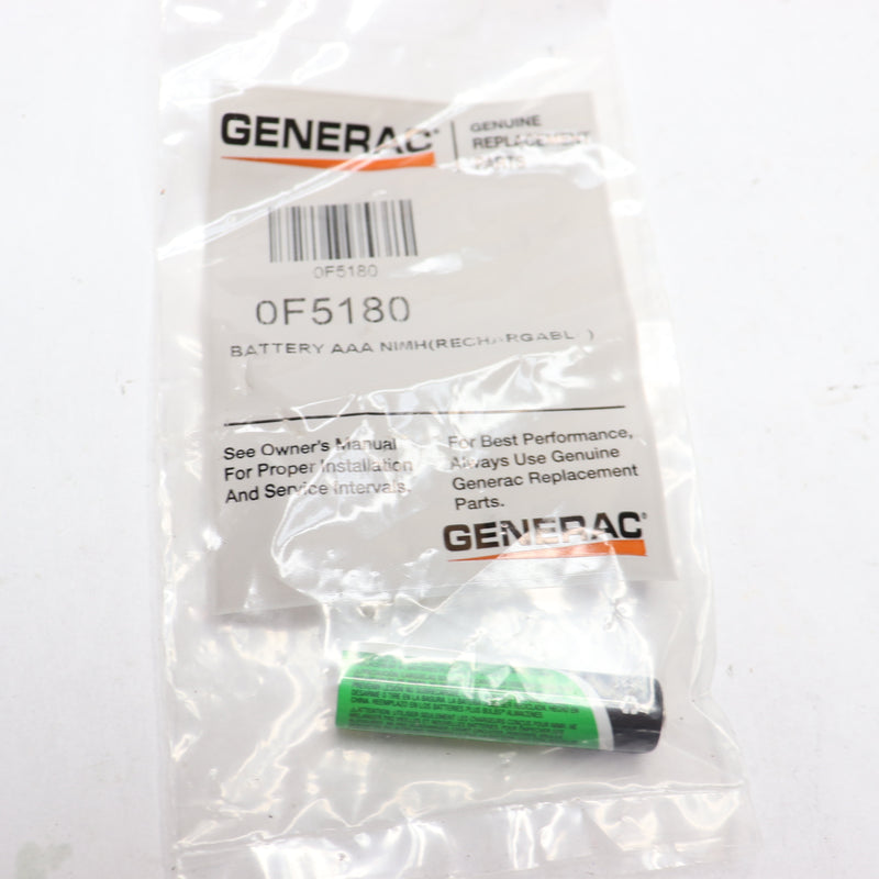 Generac AAA Rechargeable Battery For HTS Transfer Switch Controller 0F5180