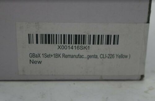(2-Pk) GBaX 1Set+1BK Canon PGI-225 CLI-226 Ink Cartridges CLI-226