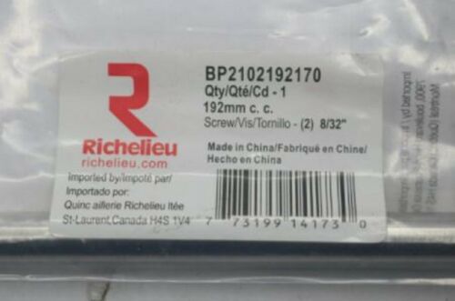 (2-Pk) Richelieu Contemporary Pull Silver Stainless Steel 192 mm BP2102192170