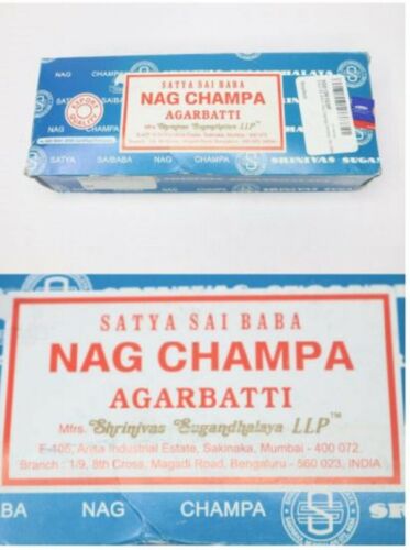 (40 Pack) Satya Nag Champa P6831 Incense Sticks Blue Box