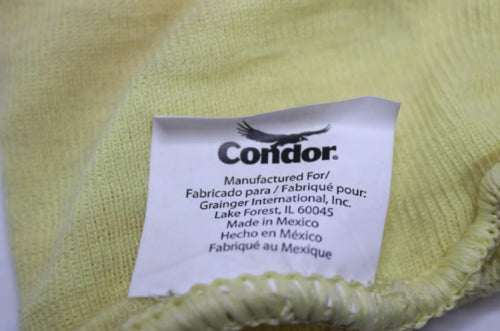 (4-Pk) Condor Large Cut Resistant Sleeve with Thumbhole, 24&quot; Cuff, Yellow