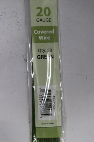 (2-Pk) CK Products Covered Wire Nile Green 20 Gauge 12" 43-CW202