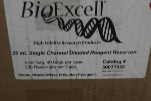 (200-PK) BioExcell Single Channel Divided Sterile Wrapped 25mL 50031028