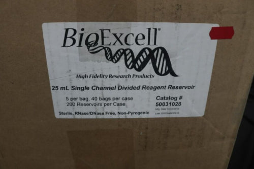 (200-PK) BioExcell Single Channel Divided Sterile Wrapped 25mL 50031028