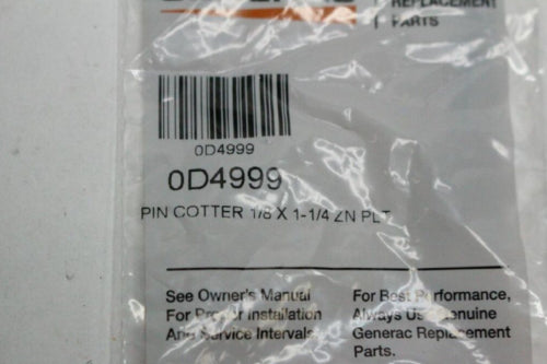 Generac Cotter Pin 1/8" x 1-1/4" 0D4999