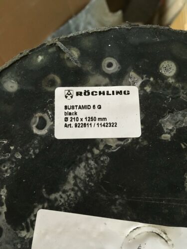 Rochling Sustamid black 210mm x 1250mm 6 G 922611/1142322