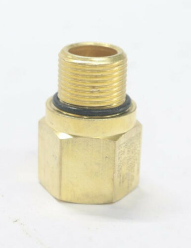 (2-Pk) Eaton REDAPT Brass Adapter Nipple AD-U M20 x 1/2" MNPT x FNPT ADU100429