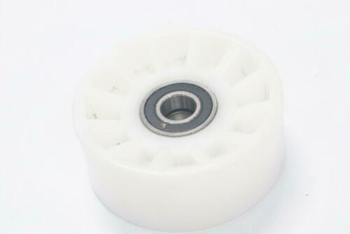 Ribbed Plastic Wheel with Bearing 1/2" Bore x 3" x 1"