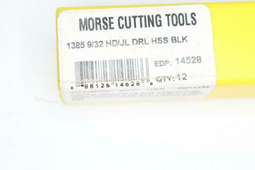 (24-Pk) Morse HSS Cutting Tools Drill Bit 1385 Series 9/32-In 14528