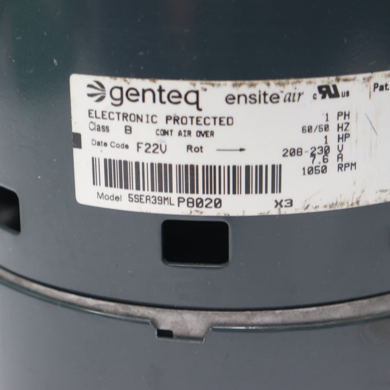 Genteq Motor 1PH 1HP 1050RPM 120V 5SEA39ML