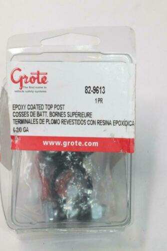 (3-Pk) Grote Epoxy Coat Lead Terminals Red/Black 6-2/0 Gauge 82-9613 Pair