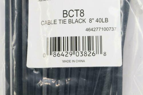 (3) InstallBay Cable Tie Black 8" BCT8 100-Pack