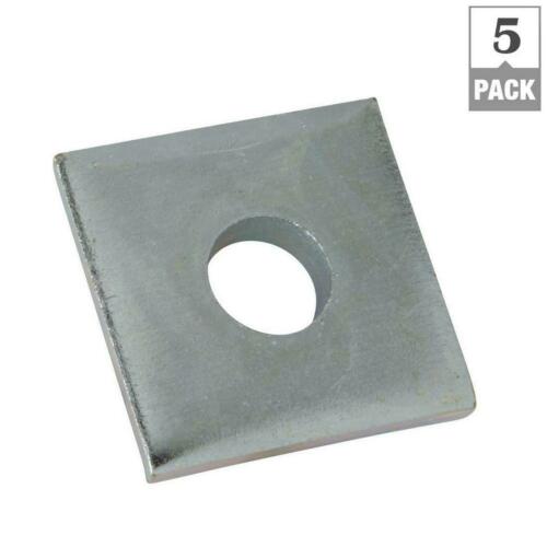 (5-Pk) Superstrut Square Strut Washer Silver Galvanized 3/8-In ZAB2413/8EG-10