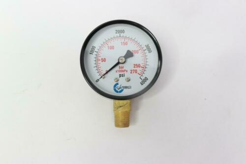 Carbo Water Pressure Test Gauge Red Pointer 0-200 Psi 3/4" x 2-1/2" D25-PW-200