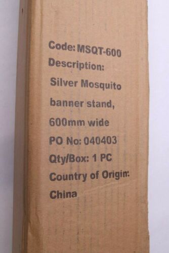 Mosquito Retractable Banner Stand Silver 24" with Case MSQT-600