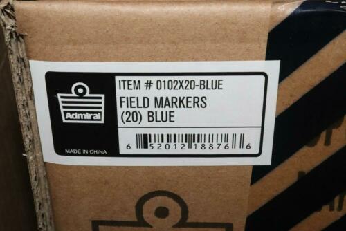 (20-Pk) Admiral Field Marker Cones Blue 2-In H x 7-In Bottom Dia. 0102X20-BLUE