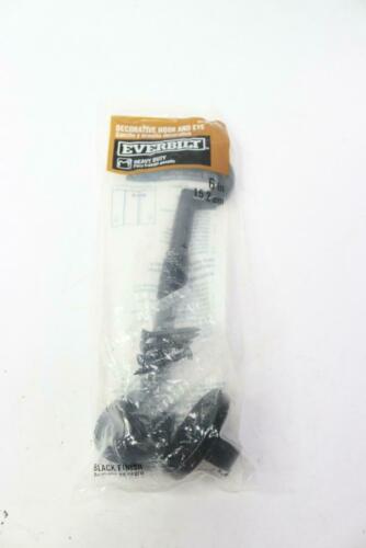 Everbilt Decorative Hook and Eye Black 6" 20494