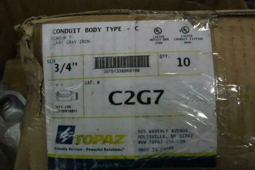 (30) Topaz Type C Conduit Body 3/4&quot; 301-CGV 3-Pack