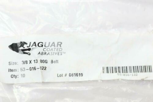 (10-Pk) Belt Aluminum Oxide 3/8" x 13" Fits Jaguar Coated Abrasives 53-016-122