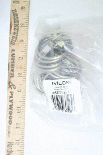 (14-Pk) Ivilon Curtain Rings Satin Nickel 2" Diameter R002-009SATNIC-2