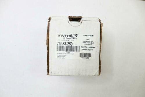 (100-Pk) VWR Crimp Seal Headspace Vials White Silicone 20mm 75983-250