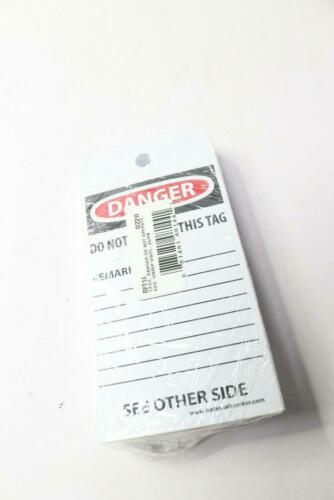 (25-Pk) NMC Danger - Do Not Operate Unrippable Vinyl Tag 3" x 6" RPT1A