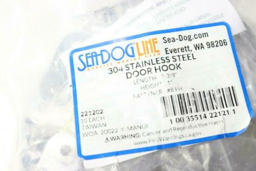 (10-Pk) Sea-Dog Door Hook 304 Stainless Steel 2-3/8" 221202
