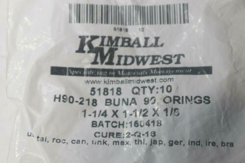 (10 PK) Kimball Midwest Backup Buna-N 90 O-Ring