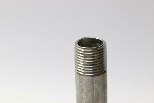(3-Pk) Merit Brass 304 Stainless Steel Nipple 16168 PSI Sch.40 1/2" x 5" 4008-50