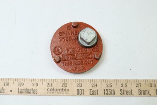 Grinnell Drain Cap with Plug Figure 260 3"