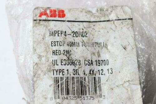 ABB Push-Pull Pushbutton Switch Red MPEP4-20R02
