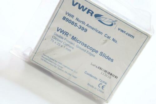 72 Pack - VWR Microscope Slides Double Frosted 89085-399
