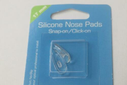 (2-Pk) Eyeglass Nose Pads Silicone 17mm