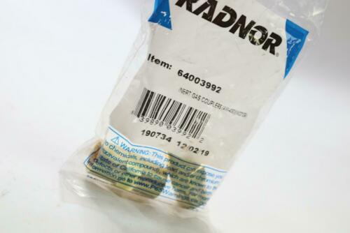 (2-Pk) Radnor Oxygen Hose Coupler 18 B RH Brass 5/8" 64003992