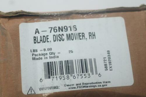 (25-Pk) A&I Products Right Hand Disc Mower Blade 47mm x 120mm 76N916