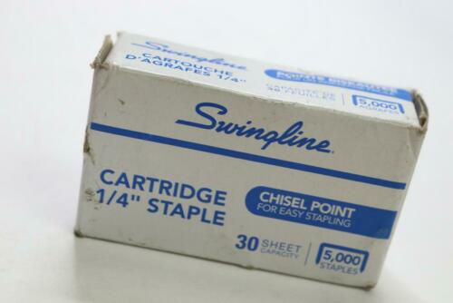 Swingline Standard Staple Cartridge 1/4" Leg S7050050B 5,000-Pack