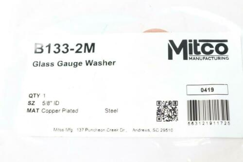 Mitco Gauge Glass Washer Brass 5/8" B133-2M