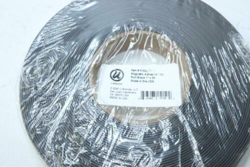 U Brands Magnetic Adhesive Tape Black 1" x 50-ft. 5150U00-06