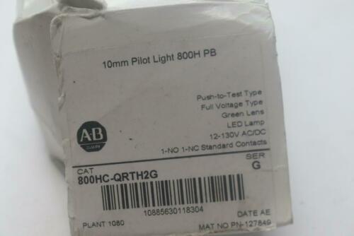 Allen-Bradley LED Type 4/4X/13 Pilot Light 1 NO-1 NC Green 30.5mm 800HC-QRTH2G