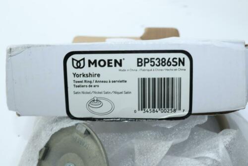 Moen Yorkshire Towel Ring Satin Nickel BP5386SN