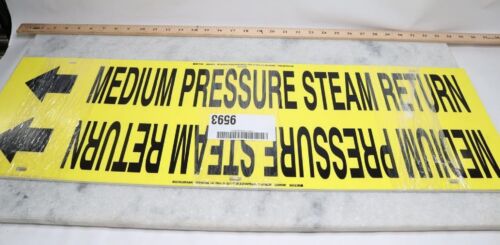 16 Pcs - Seton Medium Pressure Steam Return Pipe Markers size 10" x 32" Strap-on