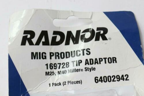 (2-Pk) Radnor 728 Miller Style Tip Adapter 64002942