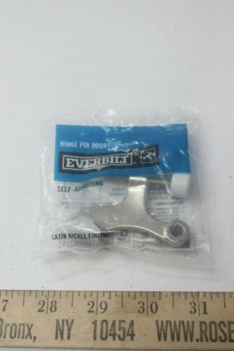 Everbilt EB Hinge Pin Doorstop Self Adjusting Nickel Satin 497111