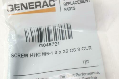 (4-Pk) Generac Screw HHC M6-1.0 x35 C8.8 CLR x G049721