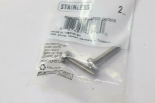 (2-Pk) Everbilt Phillips Pan Head  Machine Screw Stainless Steel M4-0.7 x 18mm