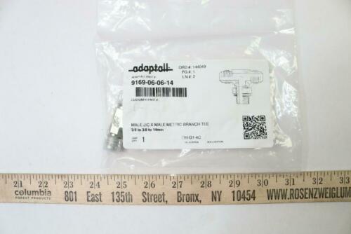 Adaptall Metric Branch Tee Male JIC X Male 3/8 to 3/8 In 14mm 9169-06-06-14