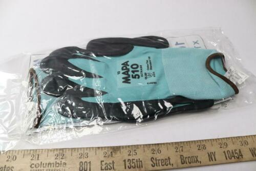 Mapa Ultrane Polymer Coated Gloves Knit Wrist Liner Green Size 10 510