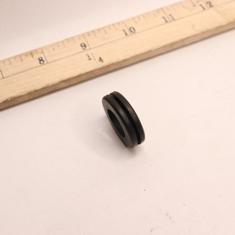 50 Pack - McMaster-Carr Push In Round SBR Rubber Grommet Black 7/8" X 1/16" 9600