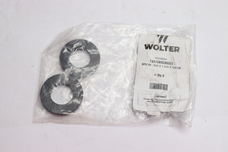 (2-Pk) Wolter Spacer .75" ID X 1.5" OD X 1/4" Thick GN55355GT